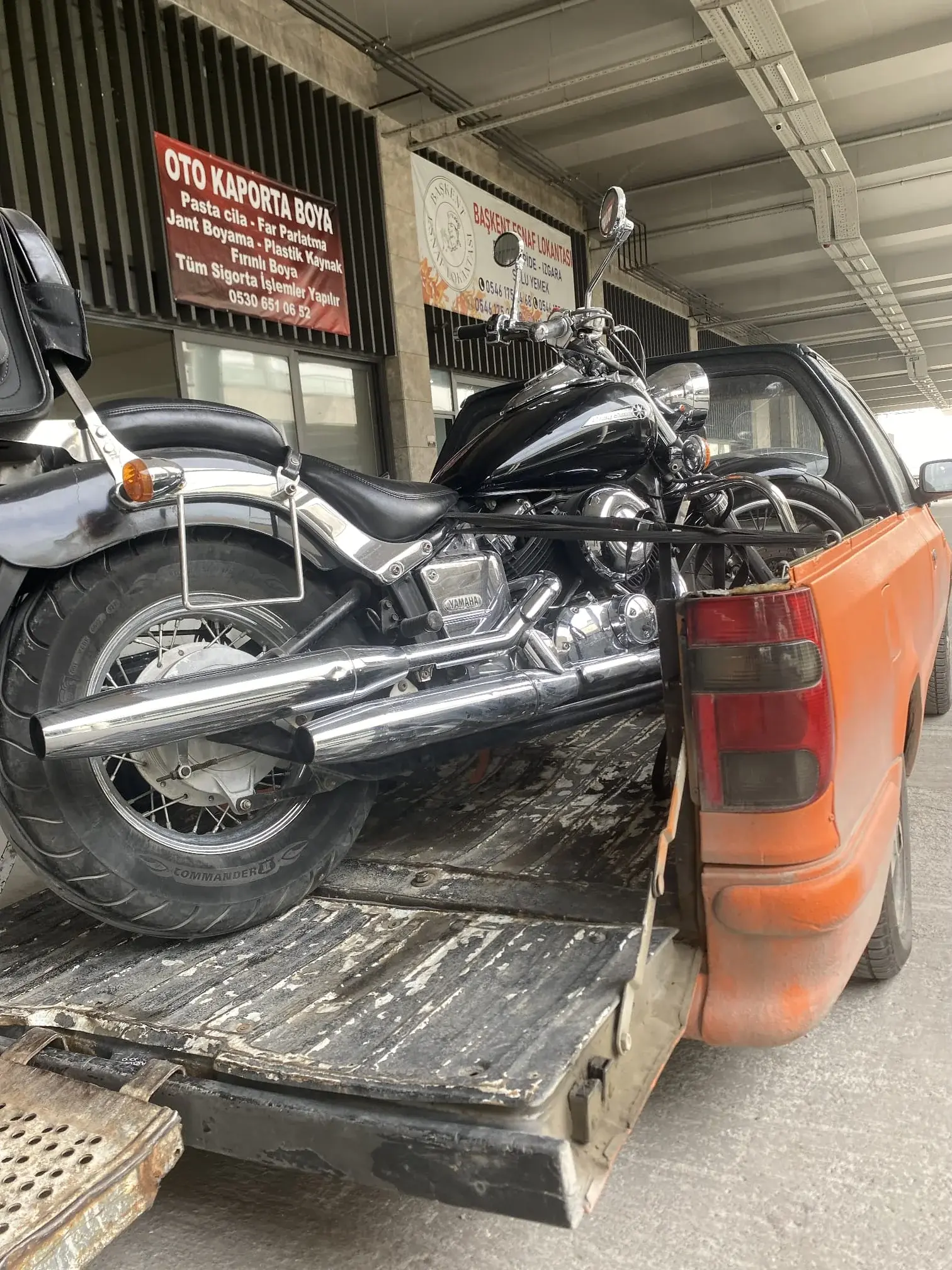 Yamaha cruiser motosiklet profesyonel taşıma hizmeti Ankara